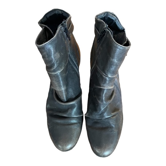 Women’s black leather booties ankle boots size : EU 38 US 7 - Picture 9 of 12